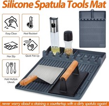 Outils de grille en silicone tapis barbecue cuisine spatule support ustensiles