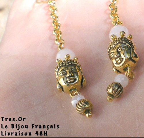 Boucles oreille bouddha - bouddha, &