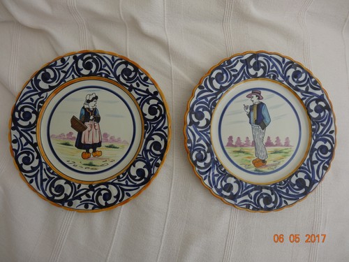 Paire assiettes moderne en - d,