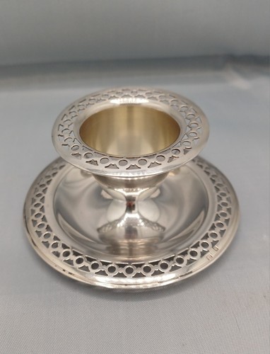 Coquetier métal argenté - en,