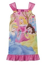 MAGNIFIQUE ROBE 3 PRINCESSES DISNEY 3-4 ans SIZE XS BELLE AURORE CENDRILLON 