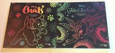 CARTES MAGIQUES à GRATTER DISNEY CHATS FEE CLOCHETTE 2 livrets art thérapie
