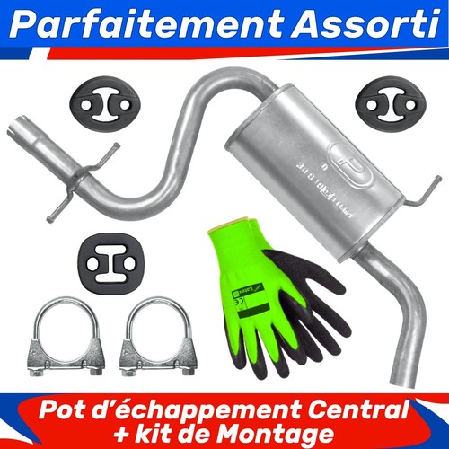 Pot échappement central - pot, d’échappement