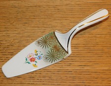 VINTAGE ancien PELLE à TARTE COUVERT en porcelaine SARREGUEMINES palette knife