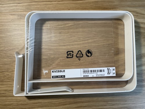 Ikea kvissle white metal - metal, shelf