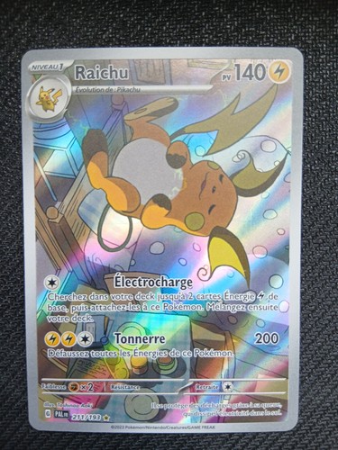 Carte pokémon raichu - pokémon,