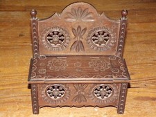 Meuble Breton Banc/Banquette coffre de poupée  