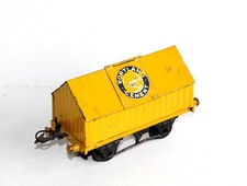 HORNBY O WAGON COUVERT TOIT OUVRANT PORTLAND CEMENT BLUE CIRCLE TRANSPORT CIMENT