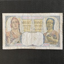 MADAGASCAR: 1000 Francs 15/12/1947, Pick 41c, TB/F ?