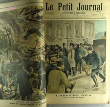 Le Petit Journal année 1898 reliée + de 110 ill.couleur 30,5x44cm 150€ Rare TBE