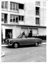 (Brochure) Photo de presse originale Peugeot 403 cabriolet c. 1958 FR