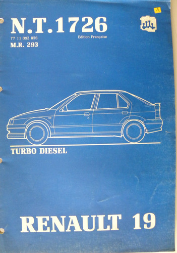 Manuel atelier renault - d'atelier,