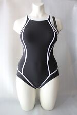 NEUF : Maillot bain MIRACLESUIT LINE UP Blanc et Noir  F48 US16