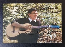 BELLE CARTE PHOTO COULEUR 18X12 DEDICACEE PAR LE CHANTEUR GEORGES CHELON
