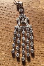 boucle d'oreille Solitaire Strass