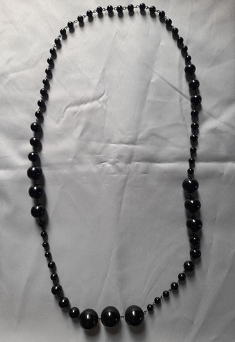 Collier long noir - collier,