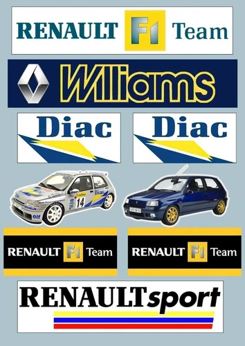 Stickers vinyle renault - 9x,