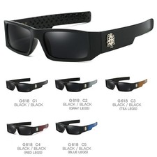 Monture Compacte Lunettes UV400 Polarisees Look Moto Plage Vacances Style Urbain