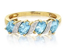 Bague éternité topaze - bague, d'éternité