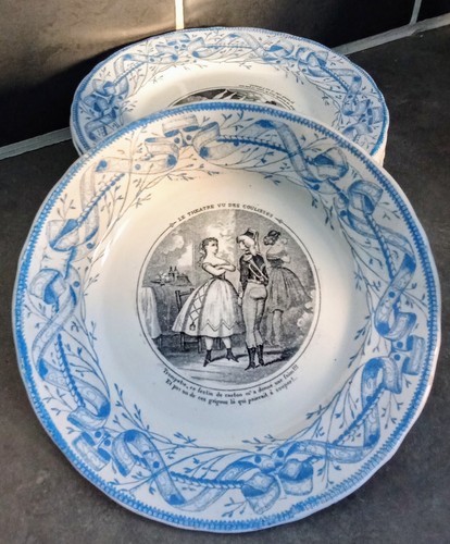 Ancienne assiette parlante