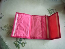Trousse rose multipoches tissu
