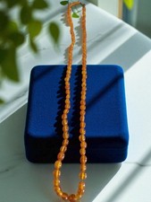 Gros collier vintage en ambre naturelle - Bijou ancien unique pour collectionneu