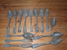 Lot de Couverts anciens en Etain XVII XVIIIe