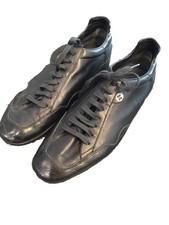 Authentique Baskets Cuir Noir