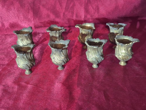 Lot bobèches xv bronze - bobèches, l