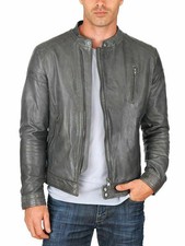 Blouson cuir homme motard moto