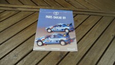 PEUGEOT PARIS DAKAR POSTER VATANEN ICKX DEPLIANT 1989 405 TURBO 16 RALLYE