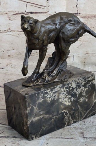 Bronze artisanal mountain lion - mountain,