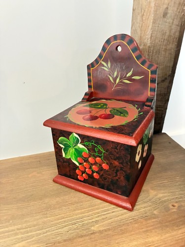 Ancienne boîte sel murale - boîte,
