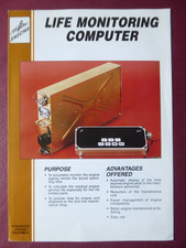 1986 DEPLIANT SNECMA ELECMA ELECTRONIQUE LIFE MONITORING COMPUTER MIRAGE 2000