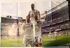 FOOTBALL DOUBLE-SIDED POSTER COLLECTOR CRISTIANO RONALDO (REAL) / DYBALA (JUVE)