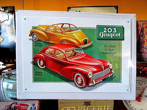 Tole plaque metal - tole, peugeot