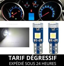 2 X Ampoule LED T5 W3W 1,2W 3030 SMD 12V 6000K Blanc Tableau De Bord Compteur