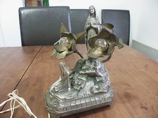 LAMPE MUSICALE RELIGIEUSE SUR PIEDS - 2 AMPOULES - LOURDES