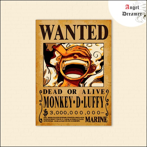 Poster toile one - toile, wanted