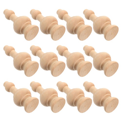 Pcs poteau boule en - pcs, bois