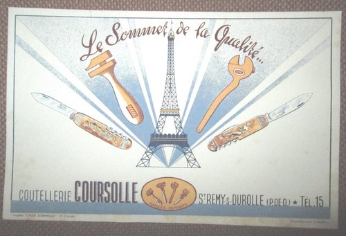 Coutellerie coursolle buvard - coursolle,