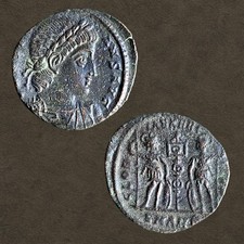 Constans - Follis - Alexandria - GLORIA EXERCITVS - Ancient roman coin