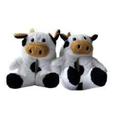 A2Z Enfants Filles Femmes 3D Vache Pantoufles Souple Peluche Chaud Non Dérapant