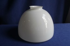 Globe de lampe ou lustre ancien en verre opalin abat jour grand N°1