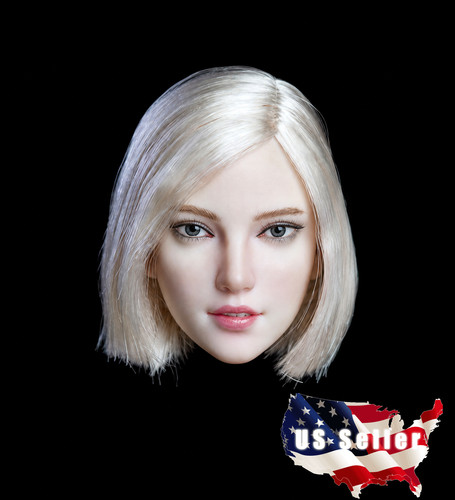 Female head sculpt short - 1/6,