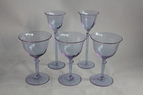 Verres cristal améthyste - 5,