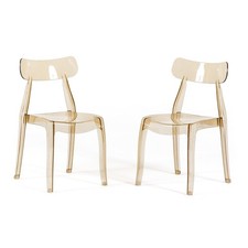 Lot de 2 chaises empilables en