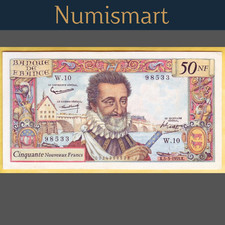 Billet France 50 NF Henri IV