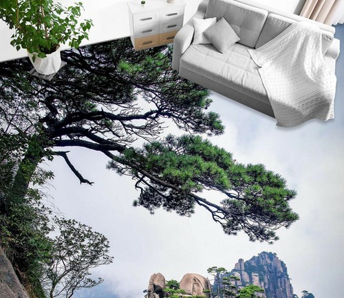 Papier peint photo montagne - peint,