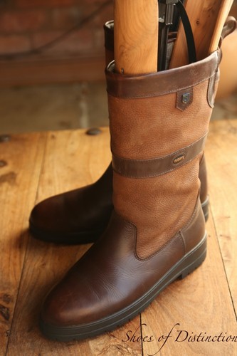 Bottes dubarry marron cuir - dubarry,